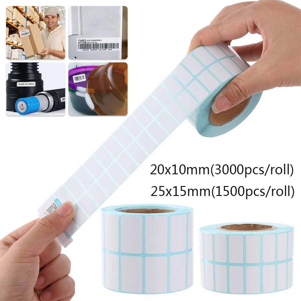 Heat Transfer Vinyl Roll - 1500/3000 Stuks/Rol Zelfklevende Thermische Etiketsticker Papier
