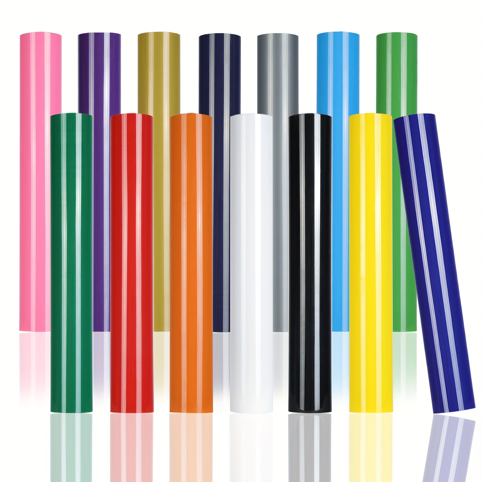 Heat Transfer Vinyl Roll - 4 kleuren 8 rollen HTV met