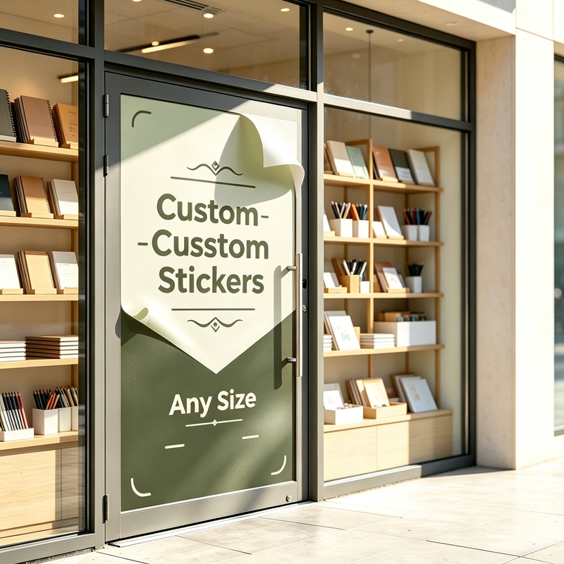 Commercial Printing Shop - Op maat gemaakte stickers van 100