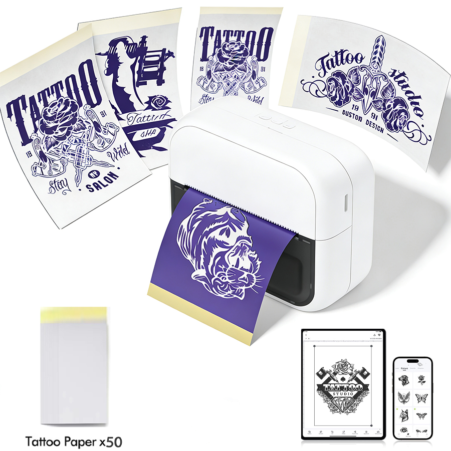 Commercial Book Printing Machines - C50 Mini Draadloze Tattoo Printer Labelprinter