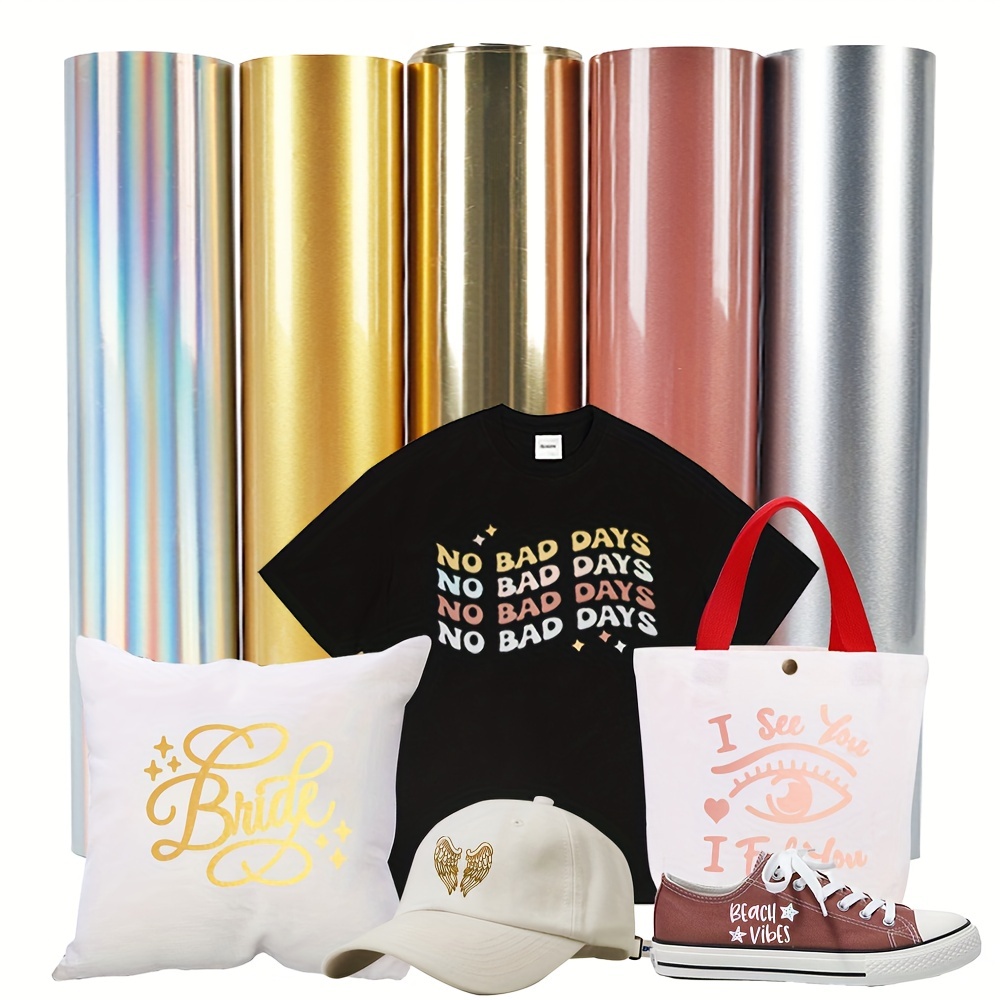 Heat Transfer Vinyl Roll - 1 Rol, PU Zachte Metaal Warmteoverdracht