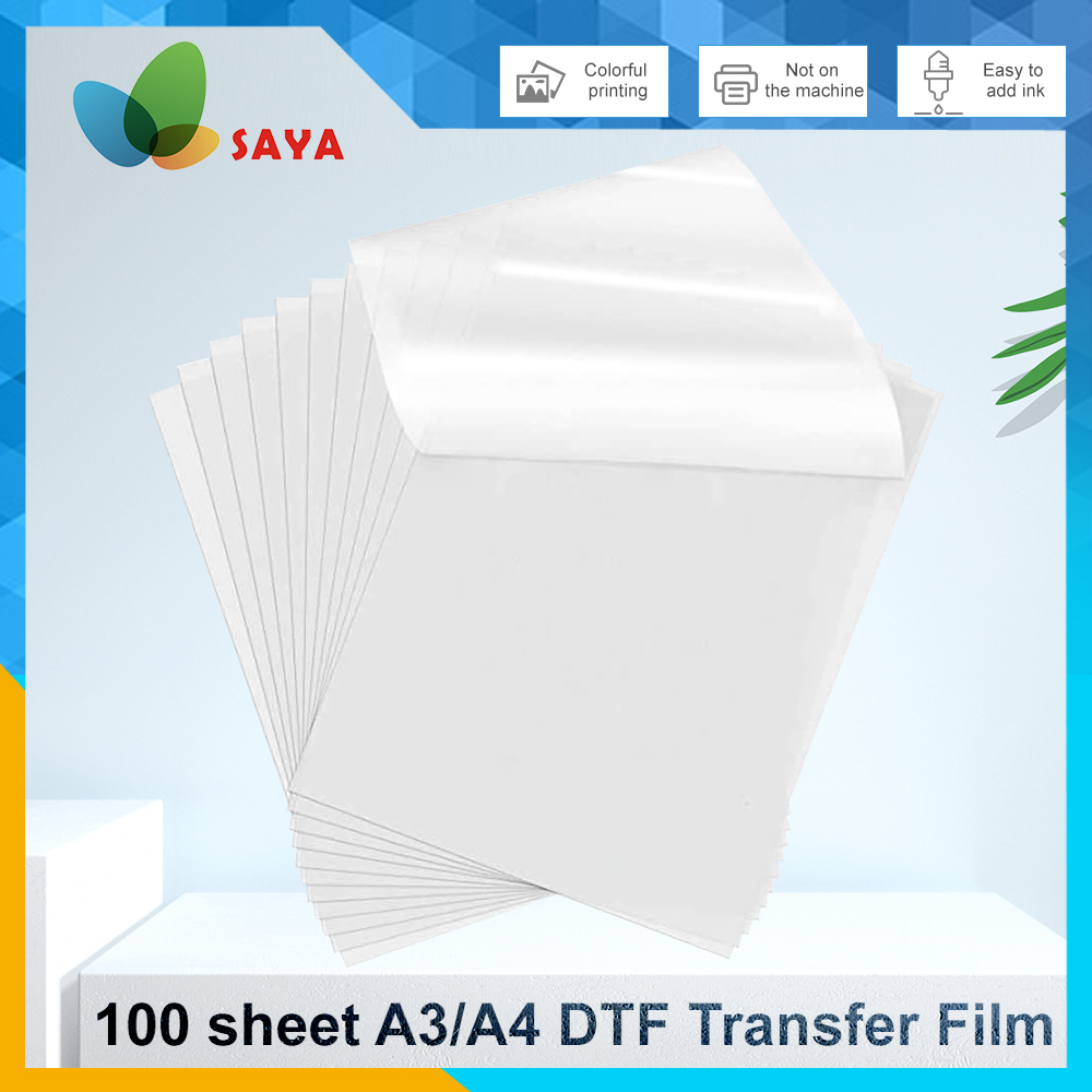 Dtf Film Roll A3 - 50/100 Stuks DTF Film A3/A4 Dubbelzijdig