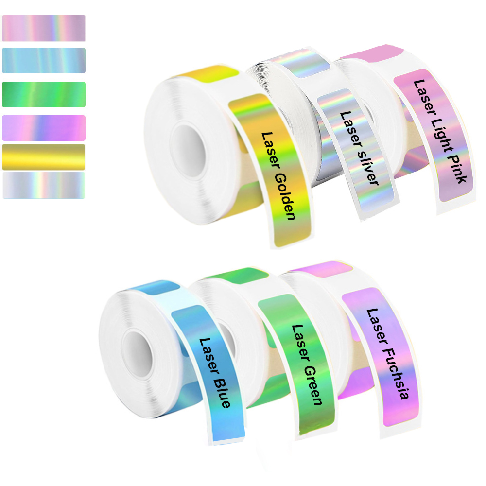 Heat Transfer Vinyl Roll - 2 Roll 12*40mm Holografische Label Sticker