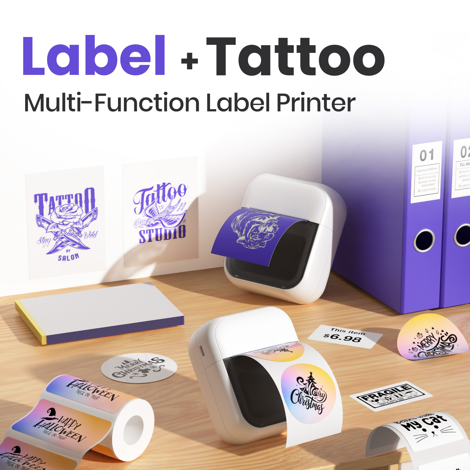 C50 Mini Draadloze Tattoo Prin - Commercial Book Printing Machines recensie en prijs