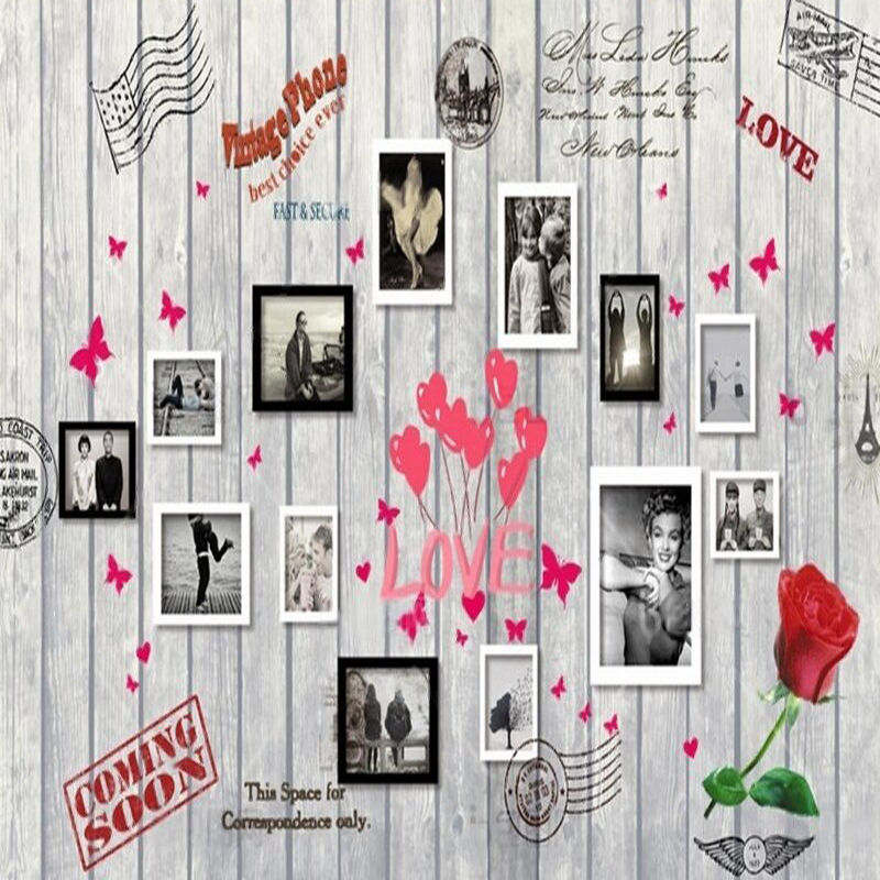 Europese en Amerikaanse houtne - Commercial Wallpaper Printing recensie en prijs